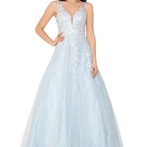 NWT XSCAPE embroidered sleeveless ball gown sz:12